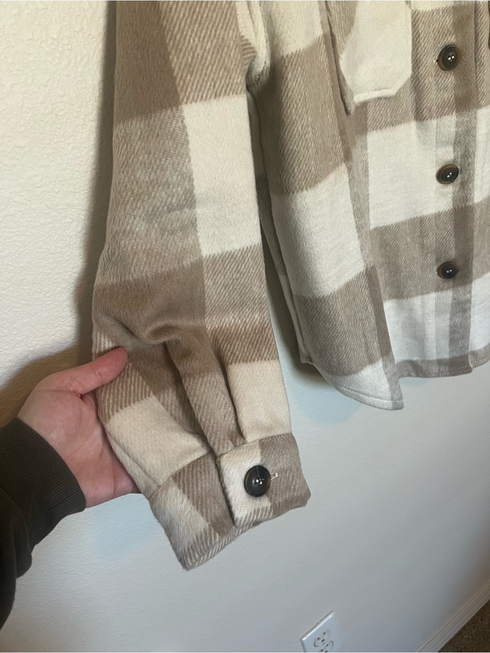 Beige Shacket - Picture 3 of 6